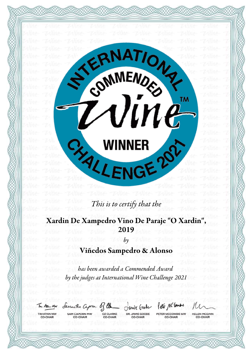 «Commend winners» en el International wine Challenge de Reino Unido